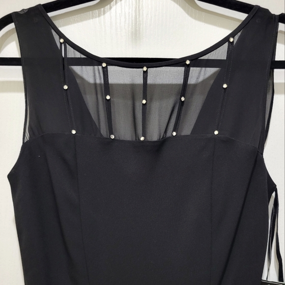 NWT $90 Women's Black Jones Wear Column Dress Size 12 100% Polyester - Picture 3 of 8